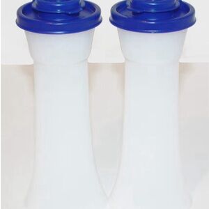 Tupperware  Large Hourglass Salt and Pepper Shakers.